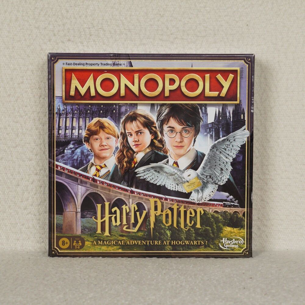 Hasbro Gaming Monopoly Harry Potter Edition Board Game Hogwarts Tokens Sealed